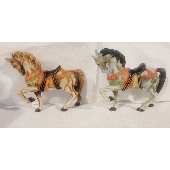Albert Price Horses Limited Edition Figurine Set Of 2 Prancing Horses Vintage - Picture 5 of 11